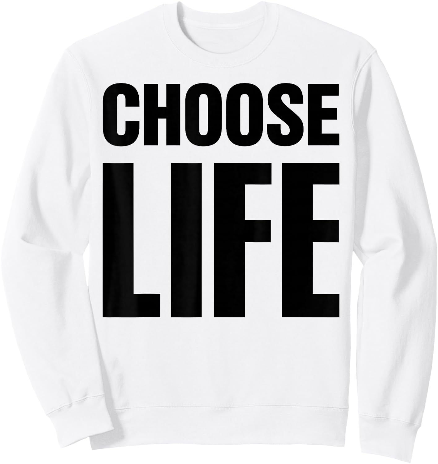 Choose Life 80s Retro Vintage Sweatshirt - Sweatshirt | White