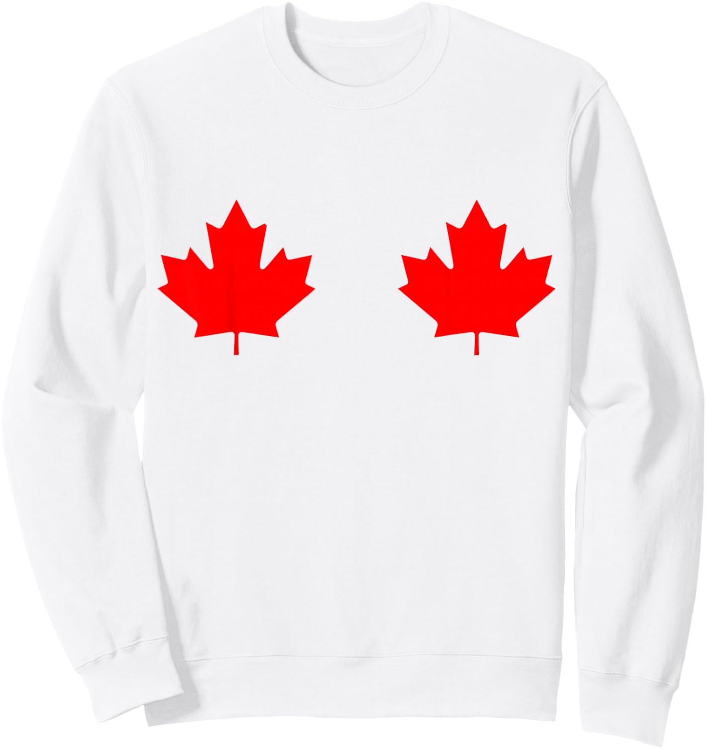 Maple Leaf Canada Day - Canadian Flag Sweatshirt - Sweatshirt | White