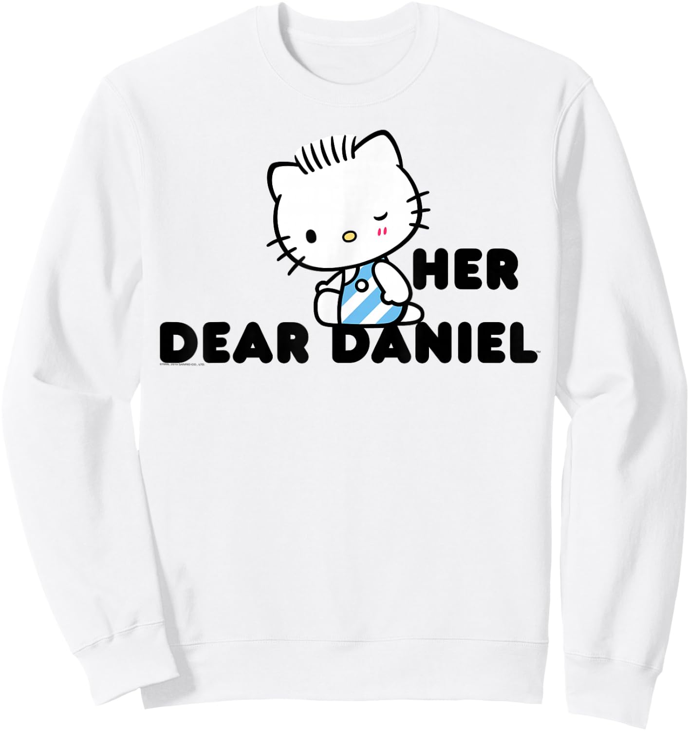 Hello Kitty and Dear Daniel Couples Shirt Sweatshirt - Sweatshirt | White