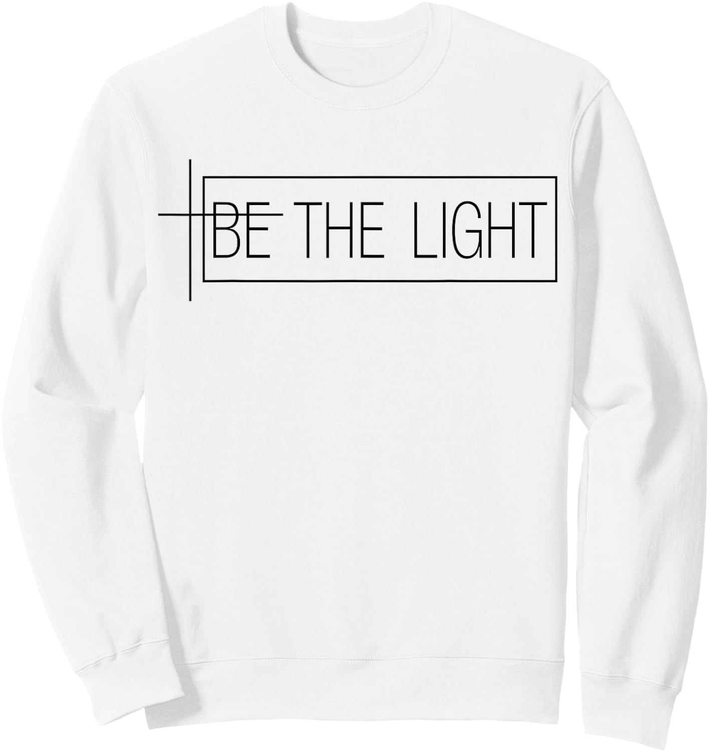 Faith Christian Be The Light Sweatshirt - Sweatshirt | White