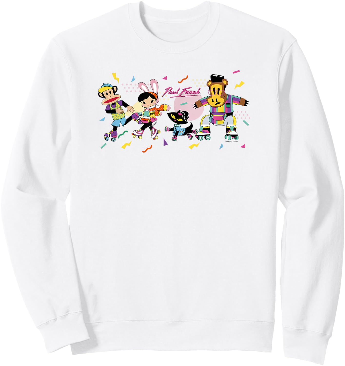 Paul Frank Retro Group Skate Party Sweatshirt - Sweatshirt | White