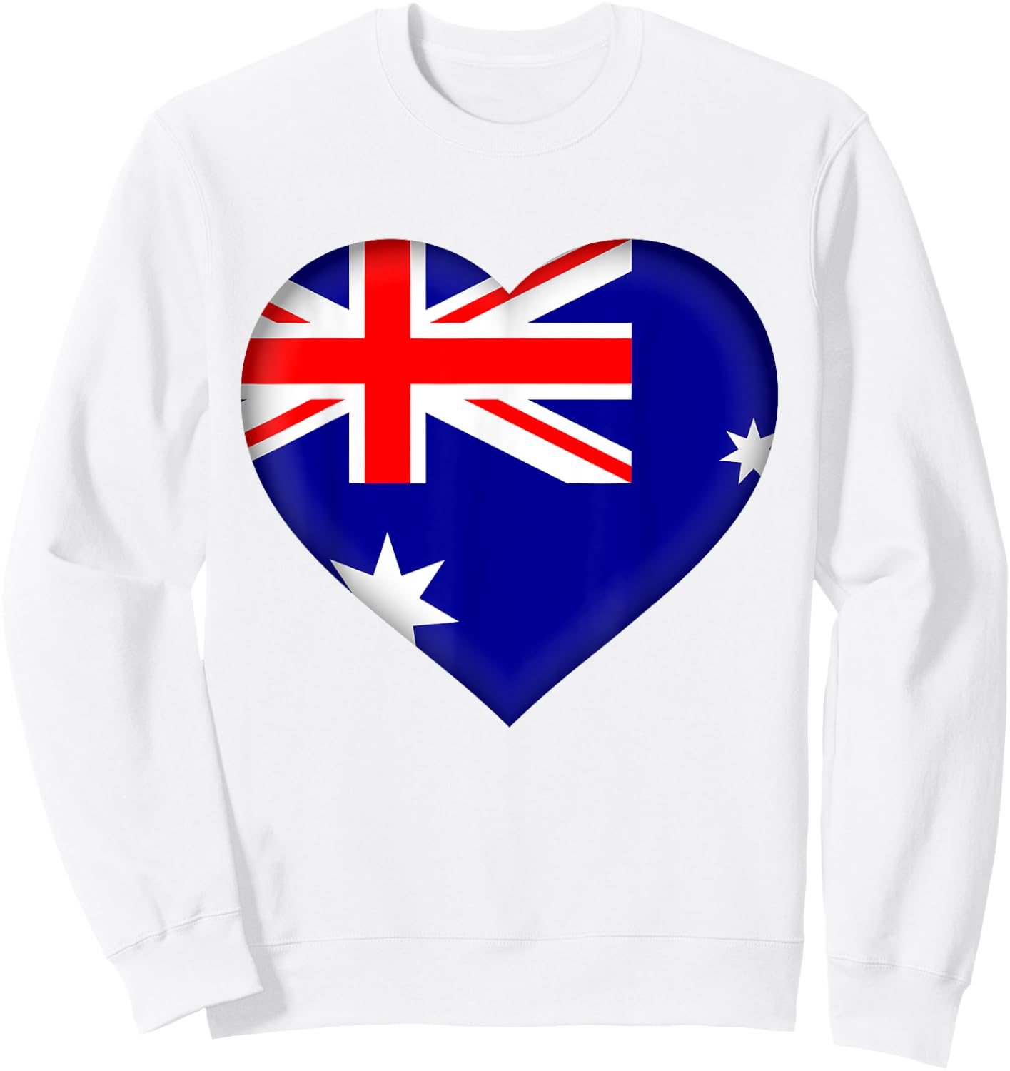 I Love Australia | Australian Flag Heart Outfit Sweatshirt - Sweatshirt | White