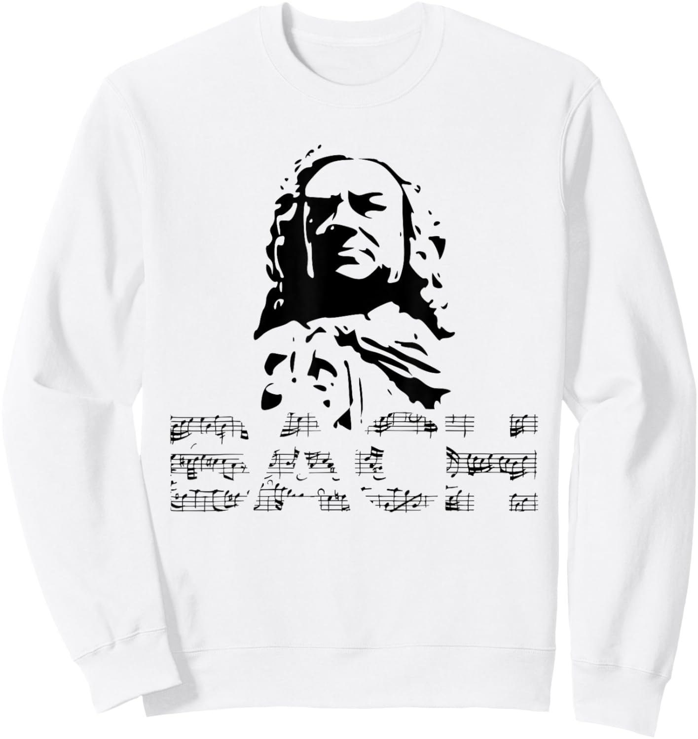 Johann Sebastian Bach Composer Pianist Classical Music Sweatshirt - Sweatshirt | White