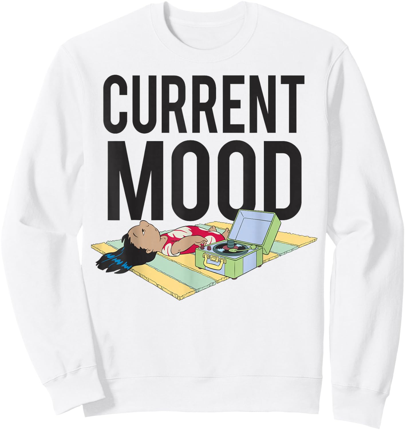 Disney Lilo & Stitch Lilo Current Mood Sweatshirt - Sweatshirt | White