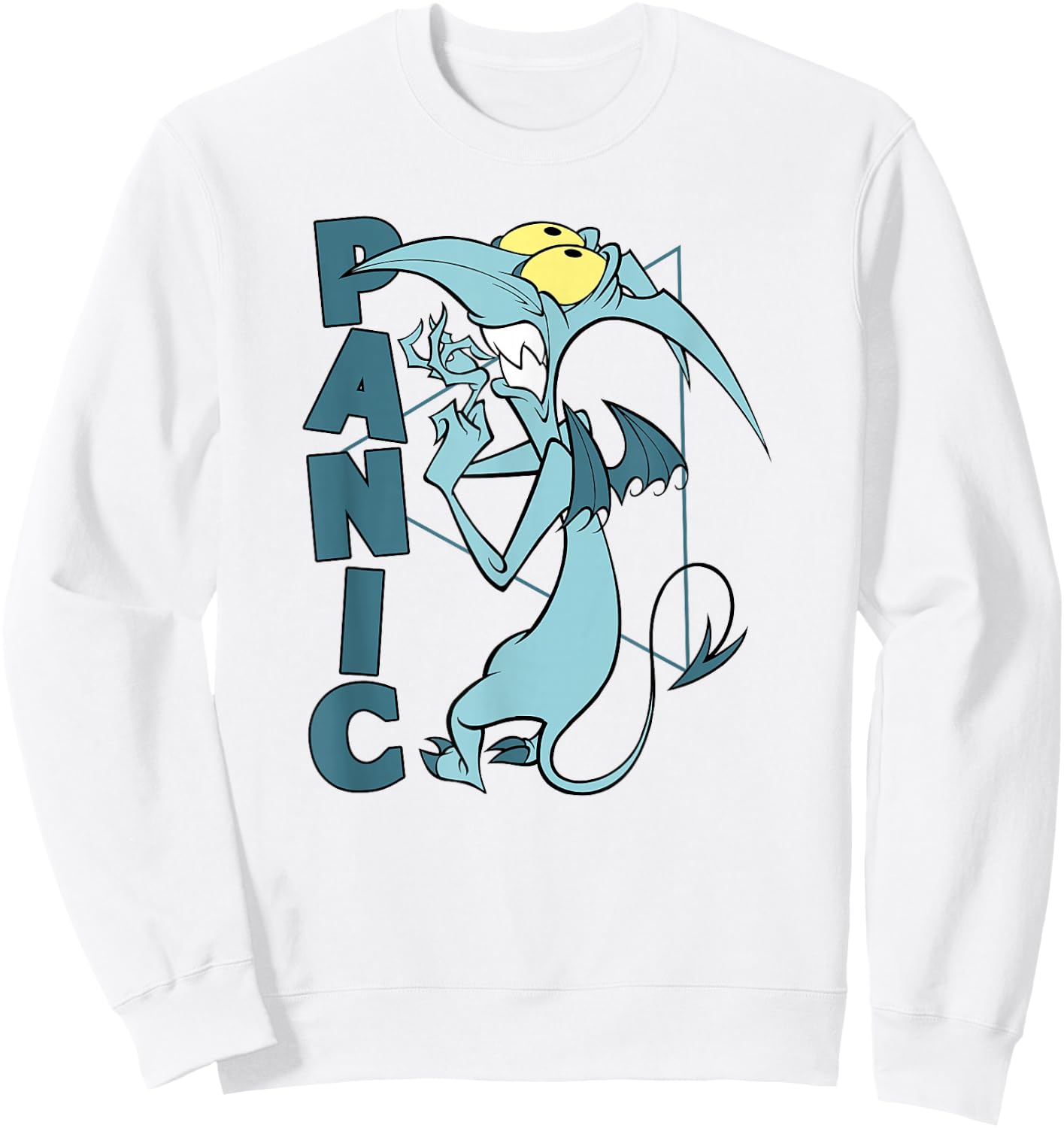Disney Hercules Panic Geometric Name Portrait Sweatshirt - Sweatshirt | White