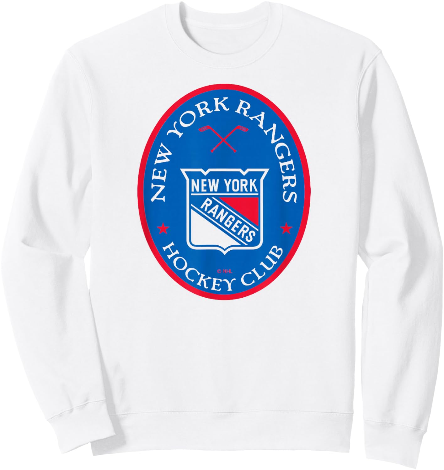 New York Rangers Iconic White Officially Licensed Sweatshirt - Sweatshirt | White