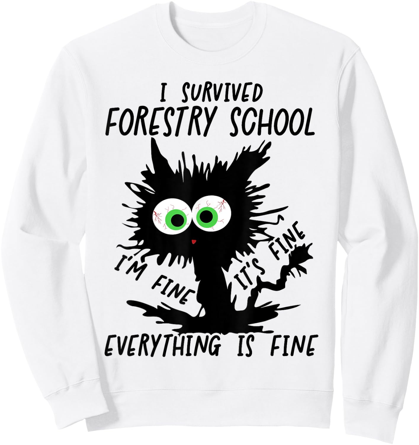 I Survived Forestry School Graduation 2025 Sweatshirt - Sweatshirt | White