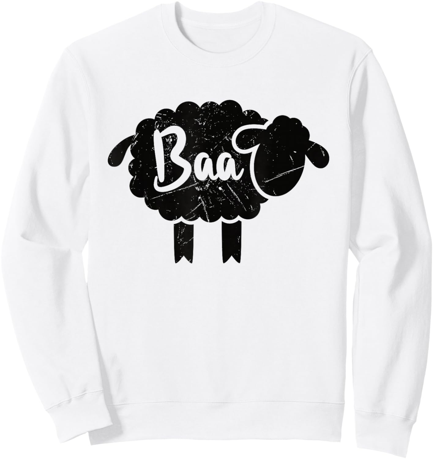 Cute Baa Sheep Sound Black Sheep Toy Lovers Gift Sweatshirt - Sweatshirt | White