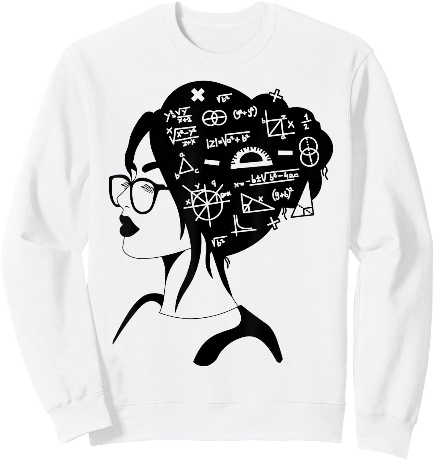 Math Lover Girl | Cute Teacher and student Sweatshirt - Sweatshirt | White