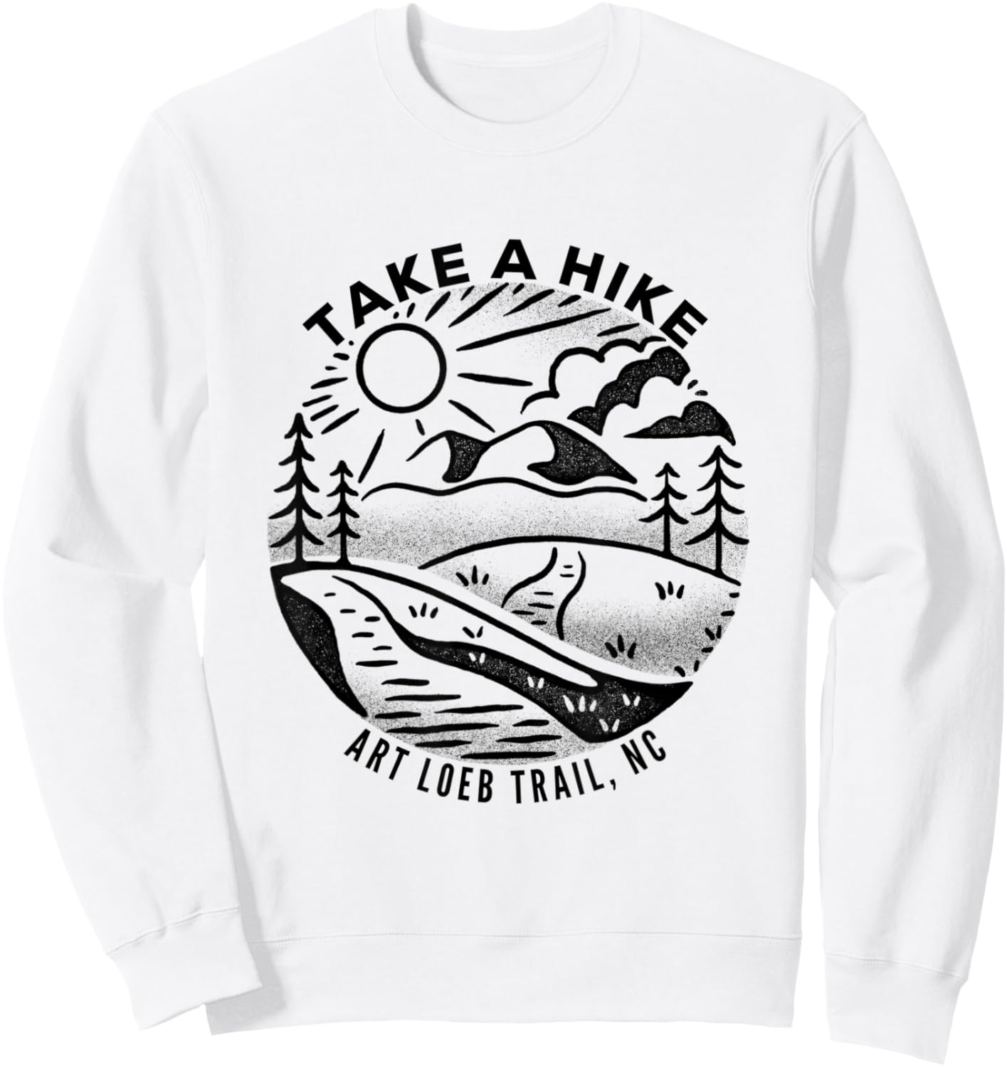 Take a Hike - Art Loeb Trail Sweatshirt - Sweatshirt | White