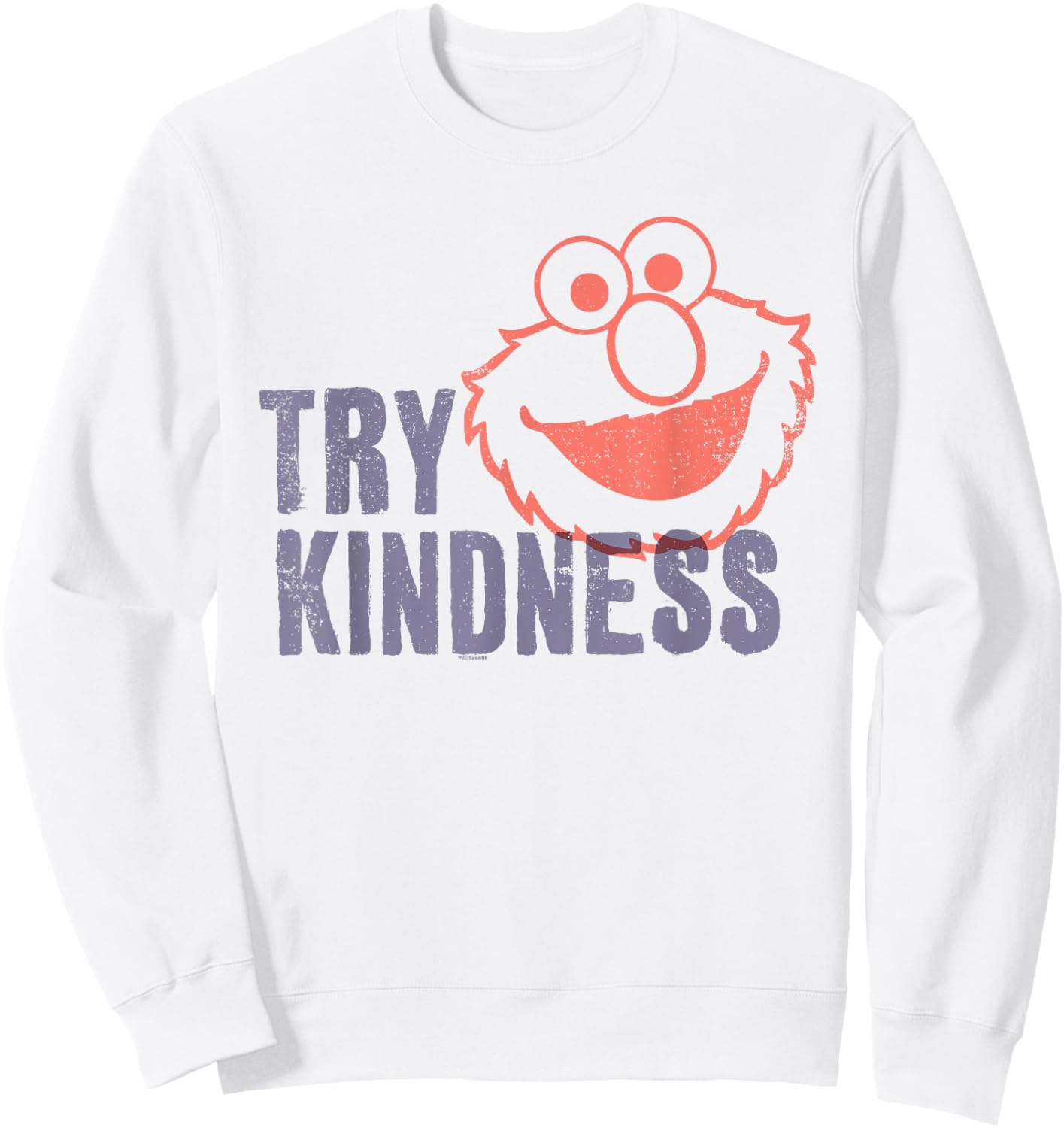 Sesame Street Try Kindness With Elmo Sweatshirt - Sweatshirt | White