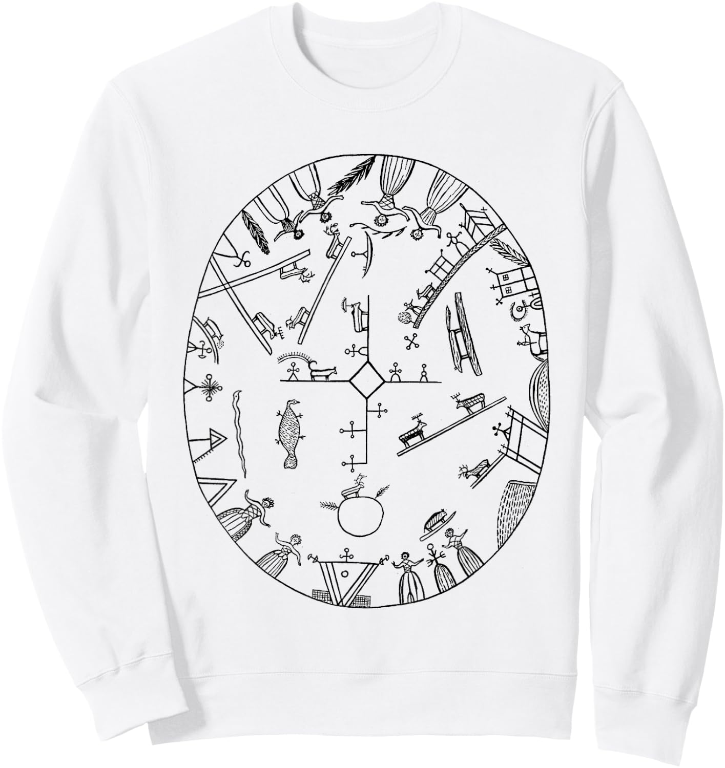 Sami Saami Sapmi Lapp Laplander Scandinavia Nordic Sweatshirt - Sweatshirt | White