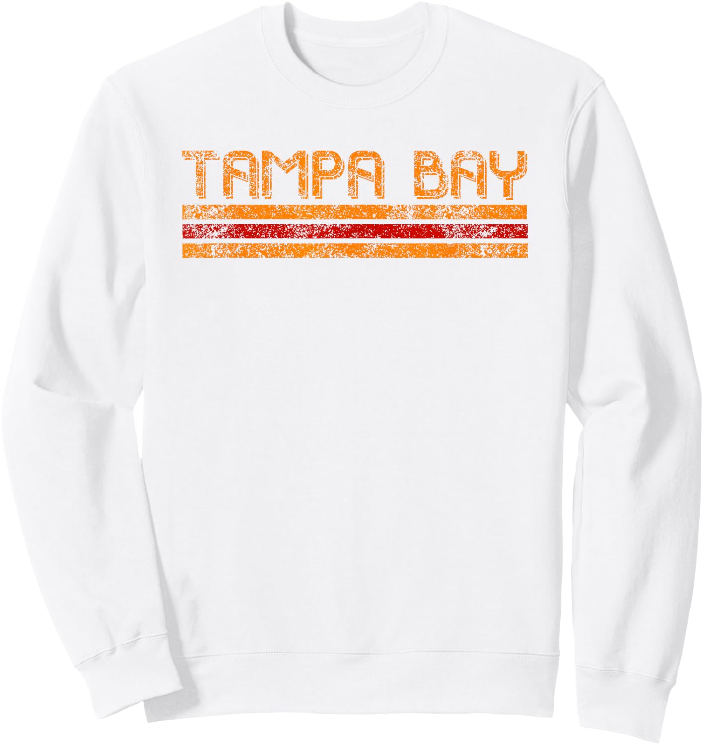Tampa Bay Florida Retro Vintage Weathered Throwback Sweatshirt - Sweatshirt | White