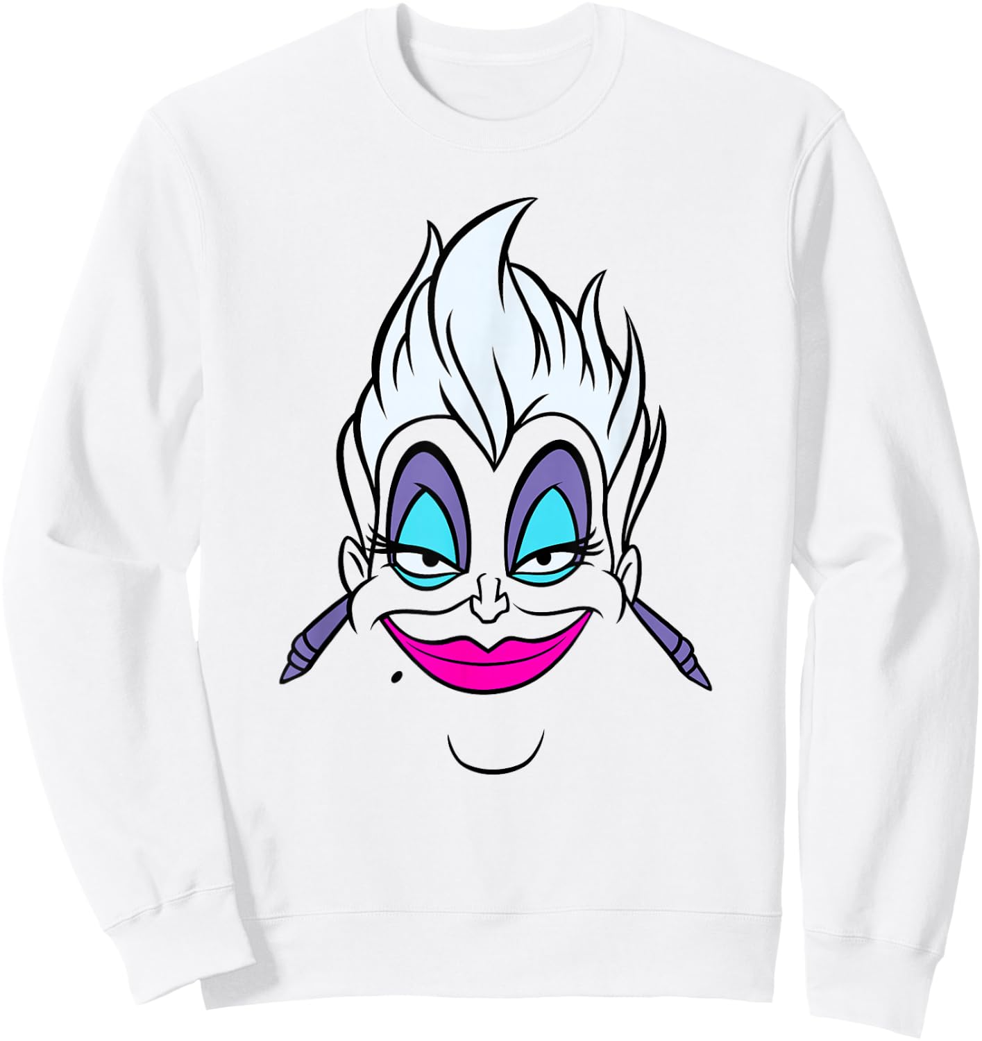 Disney Villains Ursula Big Face Sweatshirt - Sweatshirt | White