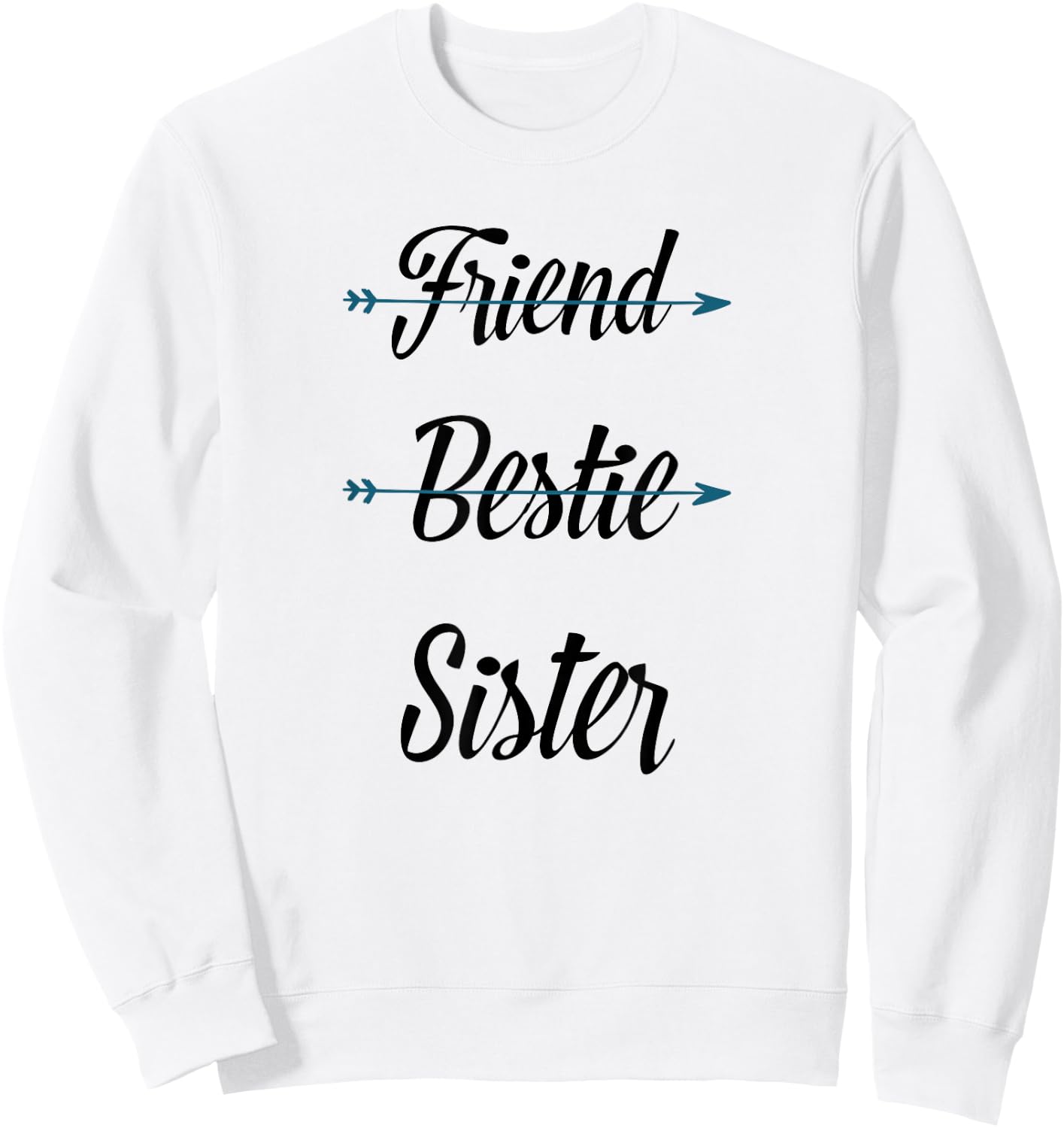 Friend Bestie Soul Sister Best for 2 3 Girls BFF Sweatshirt - Sweatshirt | White