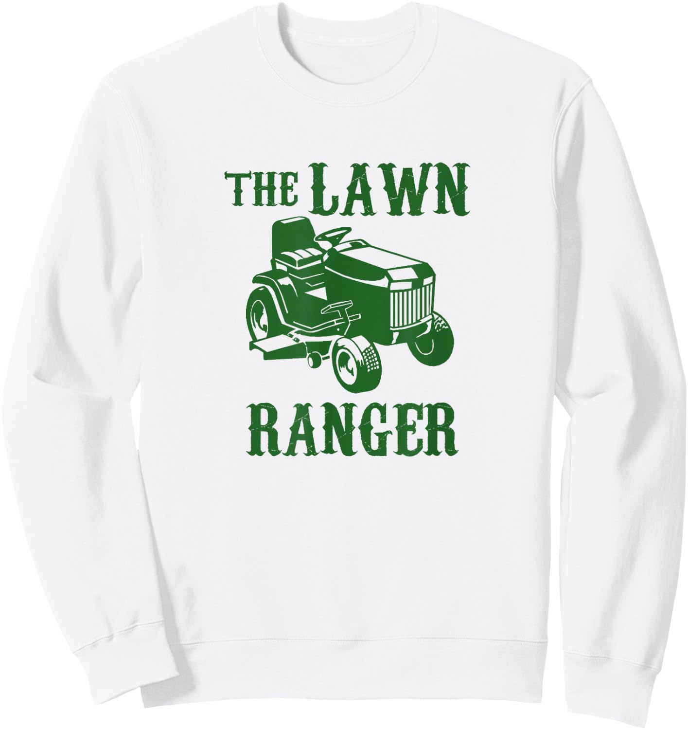 The Lawn Ranger Lawnmower Sweatshirt - Sweatshirt | White