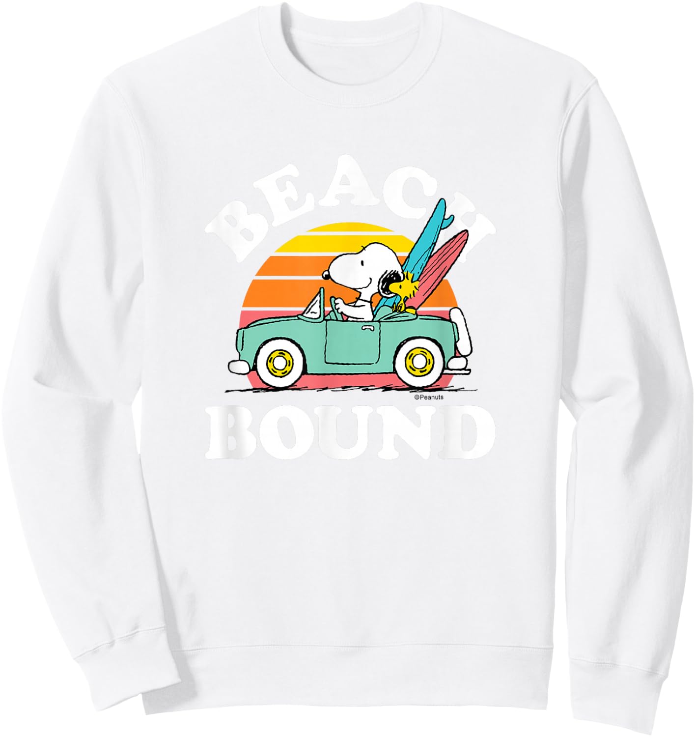 Peanuts - Snoopy Beach Bound Sweatshirt - Sweatshirt | White