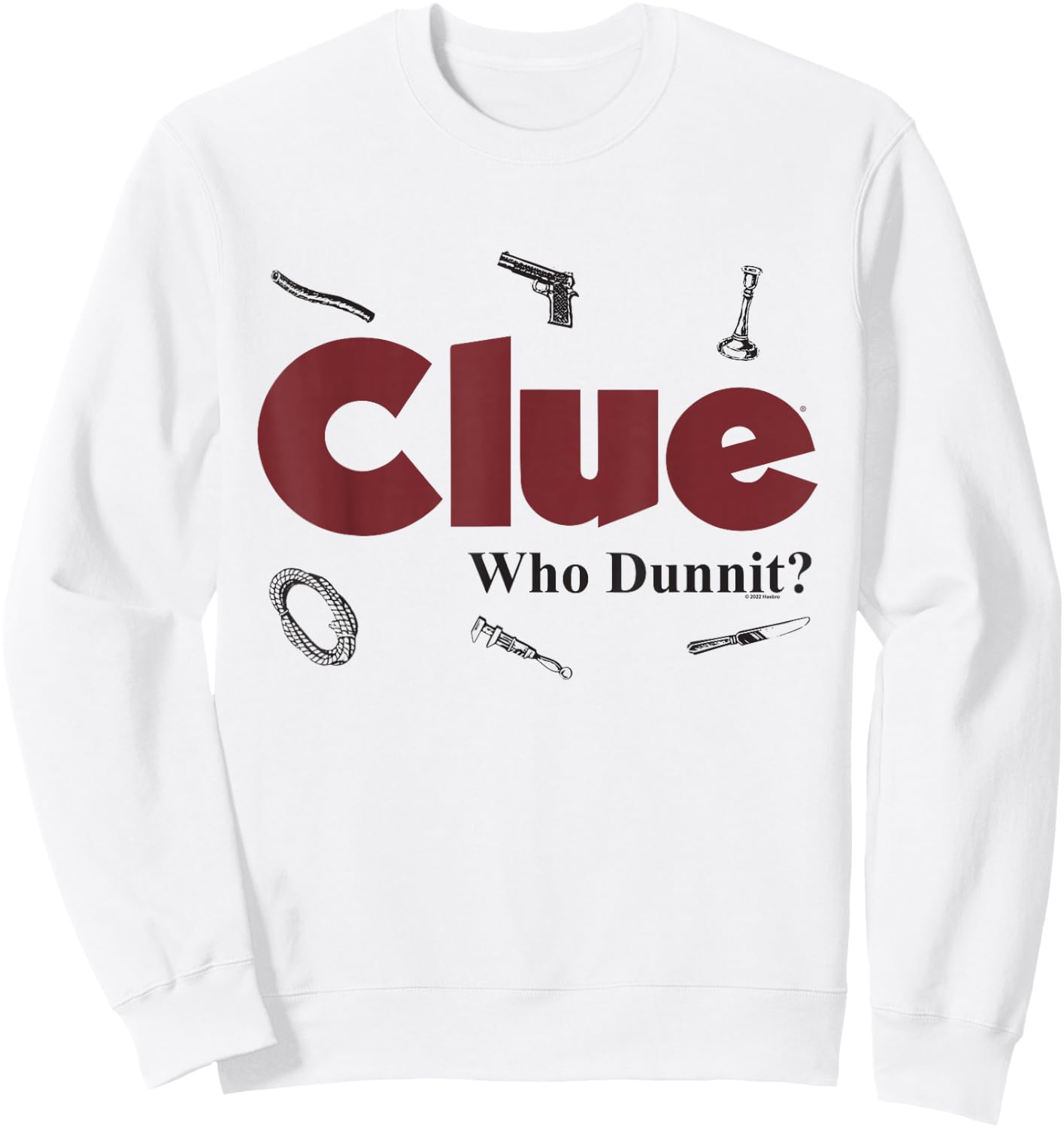 Clue Who Dunnit? Sweatshirt - Sweatshirt | White