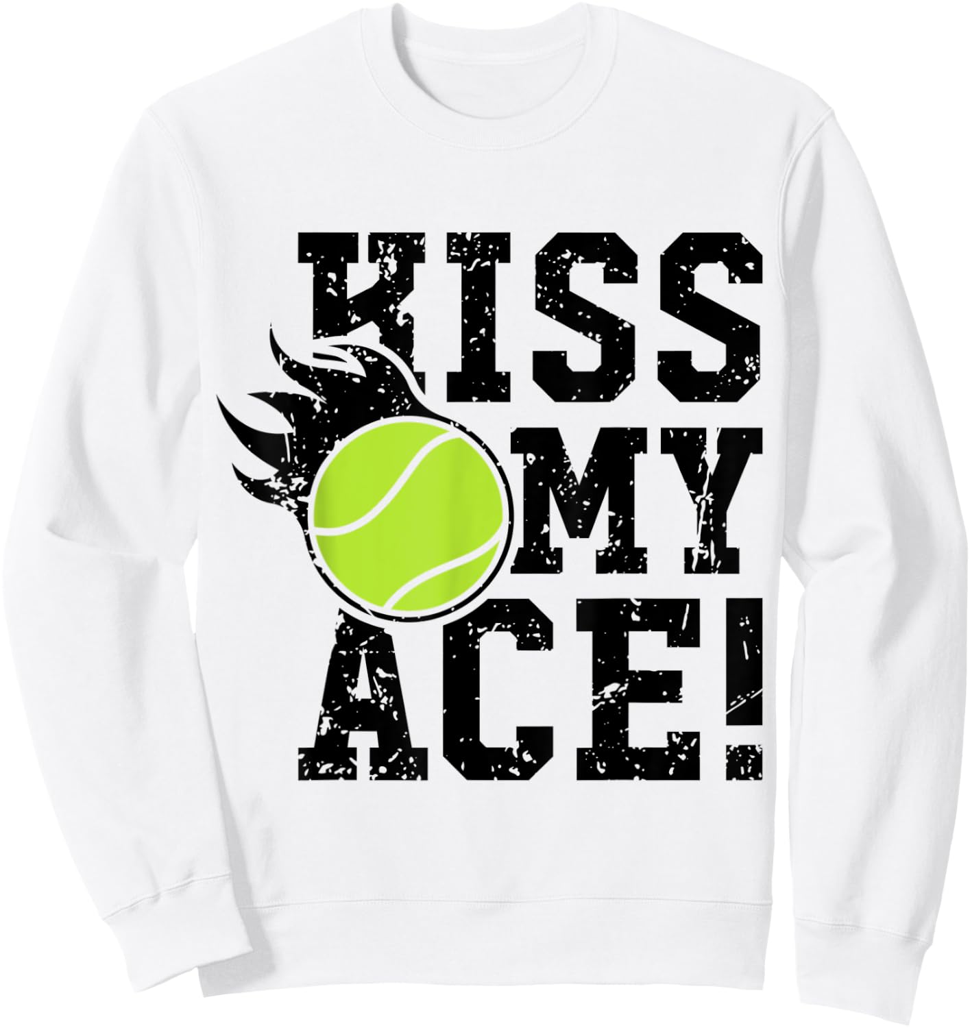 Kiss my Ace Tennis Sweatshirt - Sweatshirt | White