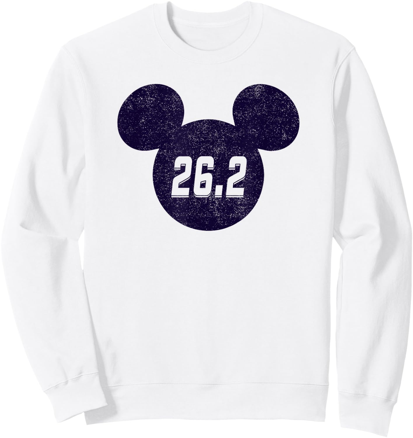 Disney Mickey Mouse Marathon 26.2 Fitness Runner Sweatshirt - Sweatshirt | White