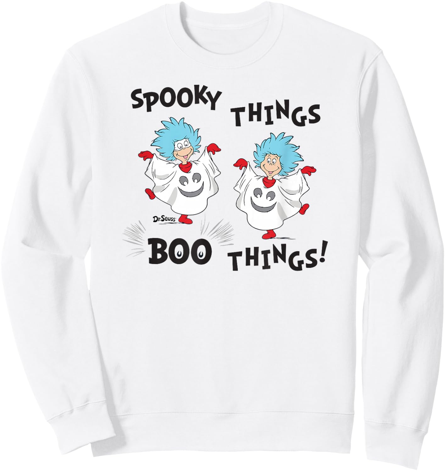 Dr. Seuss Halloween Spooky Boo Things Sweatshirt - Sweatshirt | White