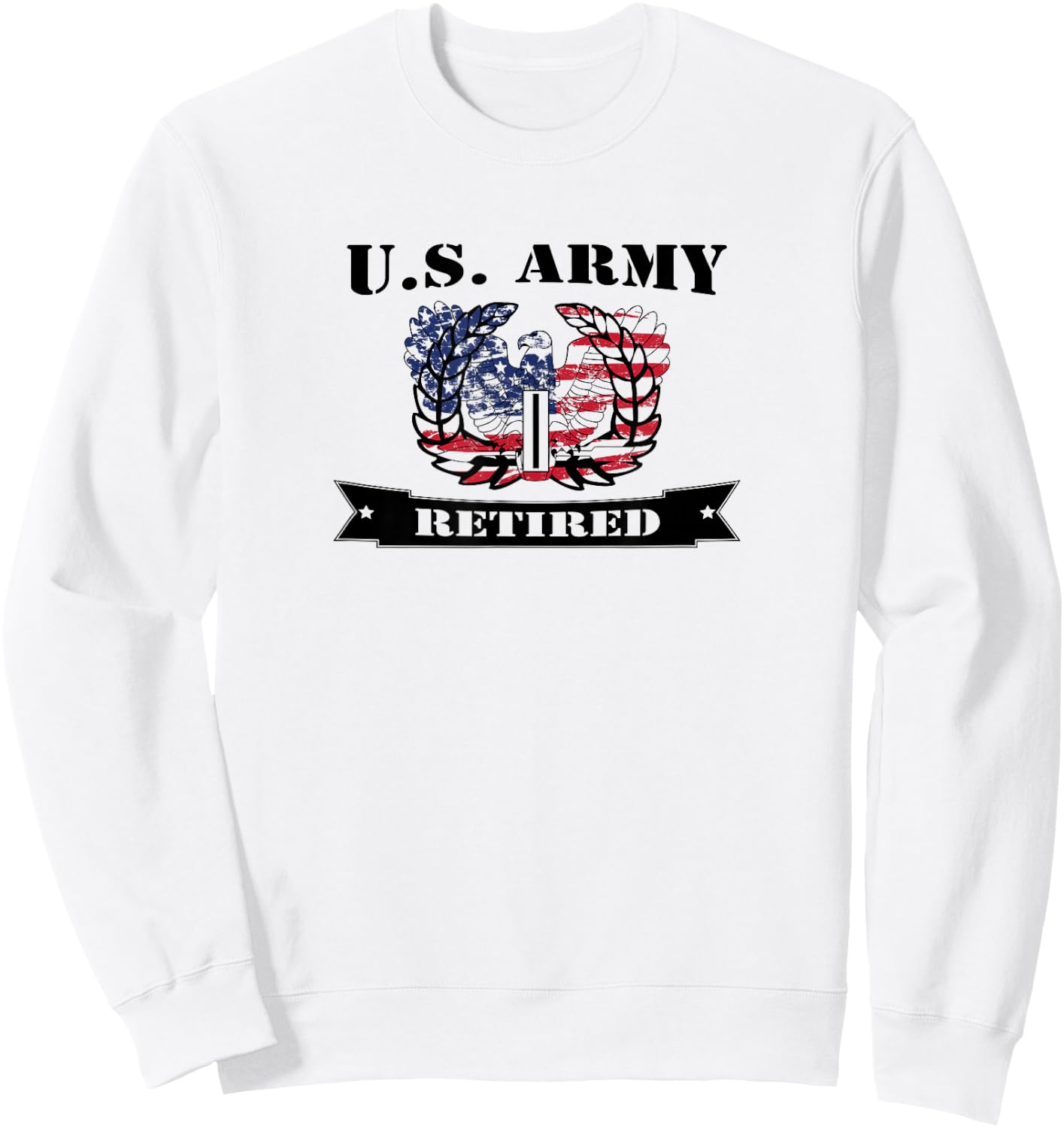 US Army CW5 Retired Eagle Rising Shirt Sweatshirt - Sweatshirt | White