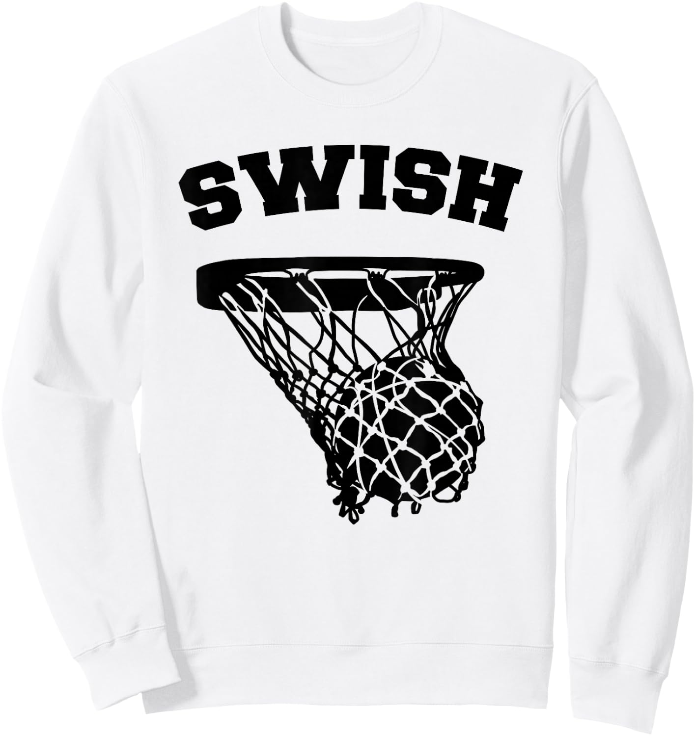 Basketball Swish Sweatshirt - Sweatshirt | White