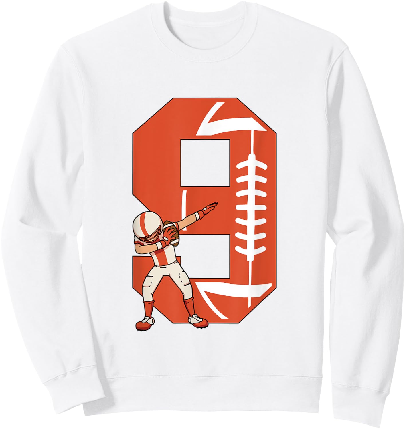 9 Years Old Boy Football Player 9th Football Birthday Boys Sweatshirt - Sweatshirt | White