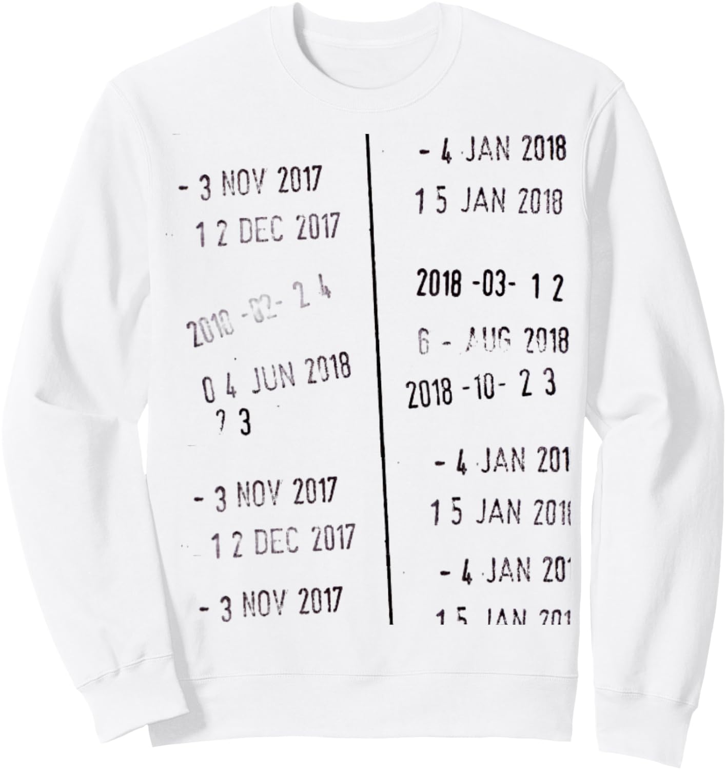 Funny Novelty Library Stamp Due Date Librarians Men Women Sweatshirt - Sweatshirt | White