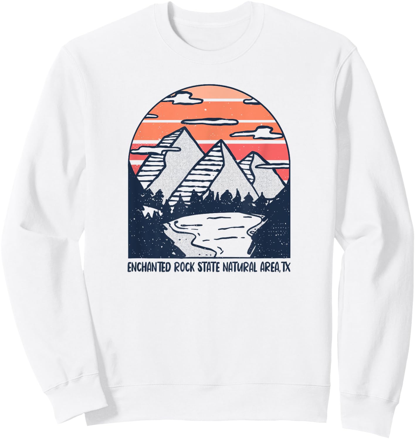 Enchanted Rock Natural Area Texas Outdoors Camping Hiking Sweatshirt - Sweatshirt | White