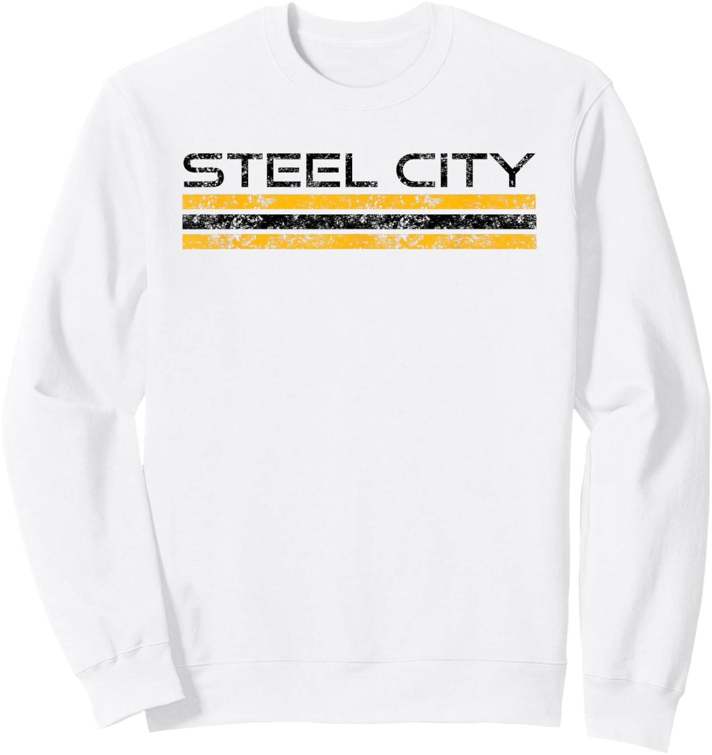 Pittsburgh Pennsylvania Retro Vintage Weathered Sweatshirt - Sweatshirt | White