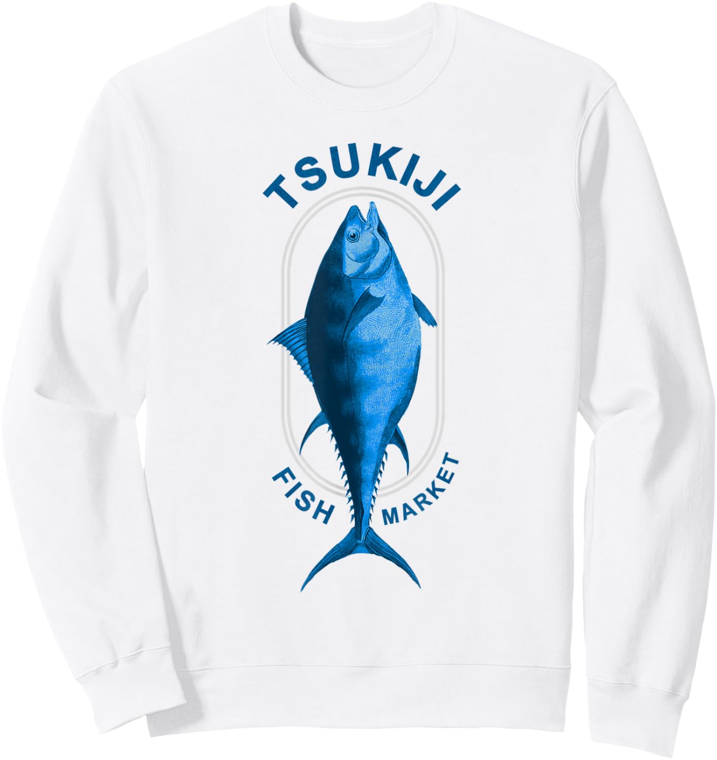 Tokyo Tsukiji Fish Market Vintage Sweatshirt - Sweatshirt | White