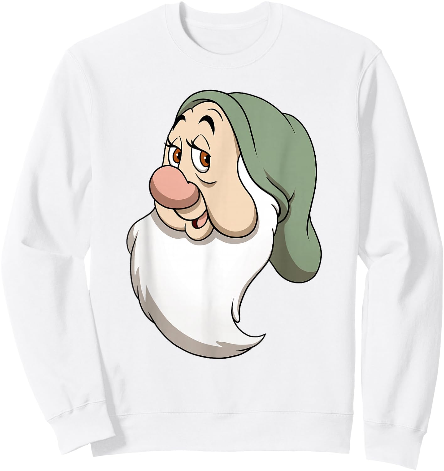 Disney Snow White And The Seven Dwarfs Bashful Big Face Sweatshirt - Sweatshirt | White