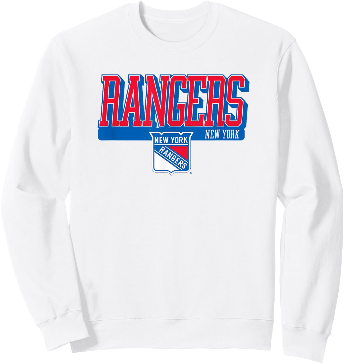 New York Rangers Faceoff Gray Officially Licensed Sweatshirt - Sweatshirt | White