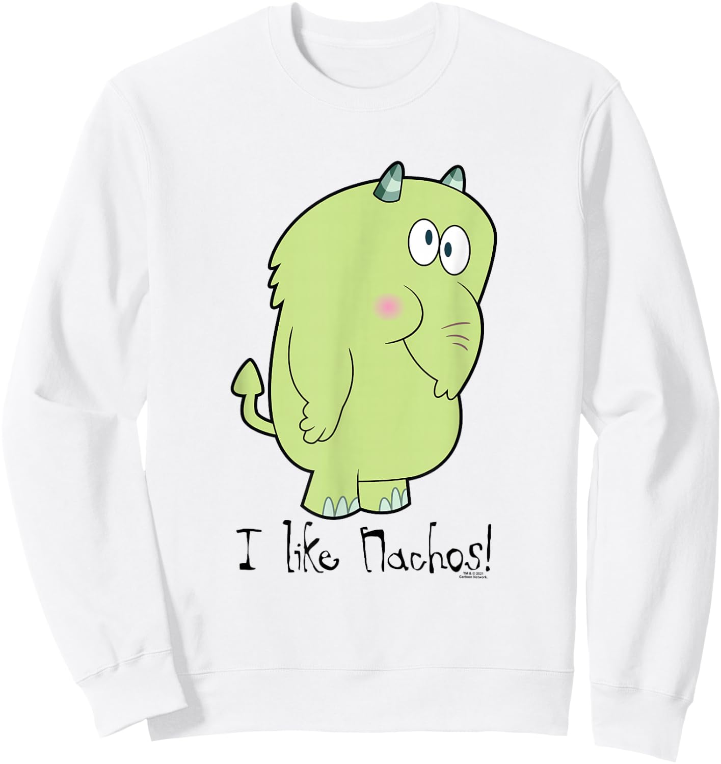 The Grim Adventures of Billy & Mandy Fred - I Like Nachos Sweatshirt - Sweatshirt | White