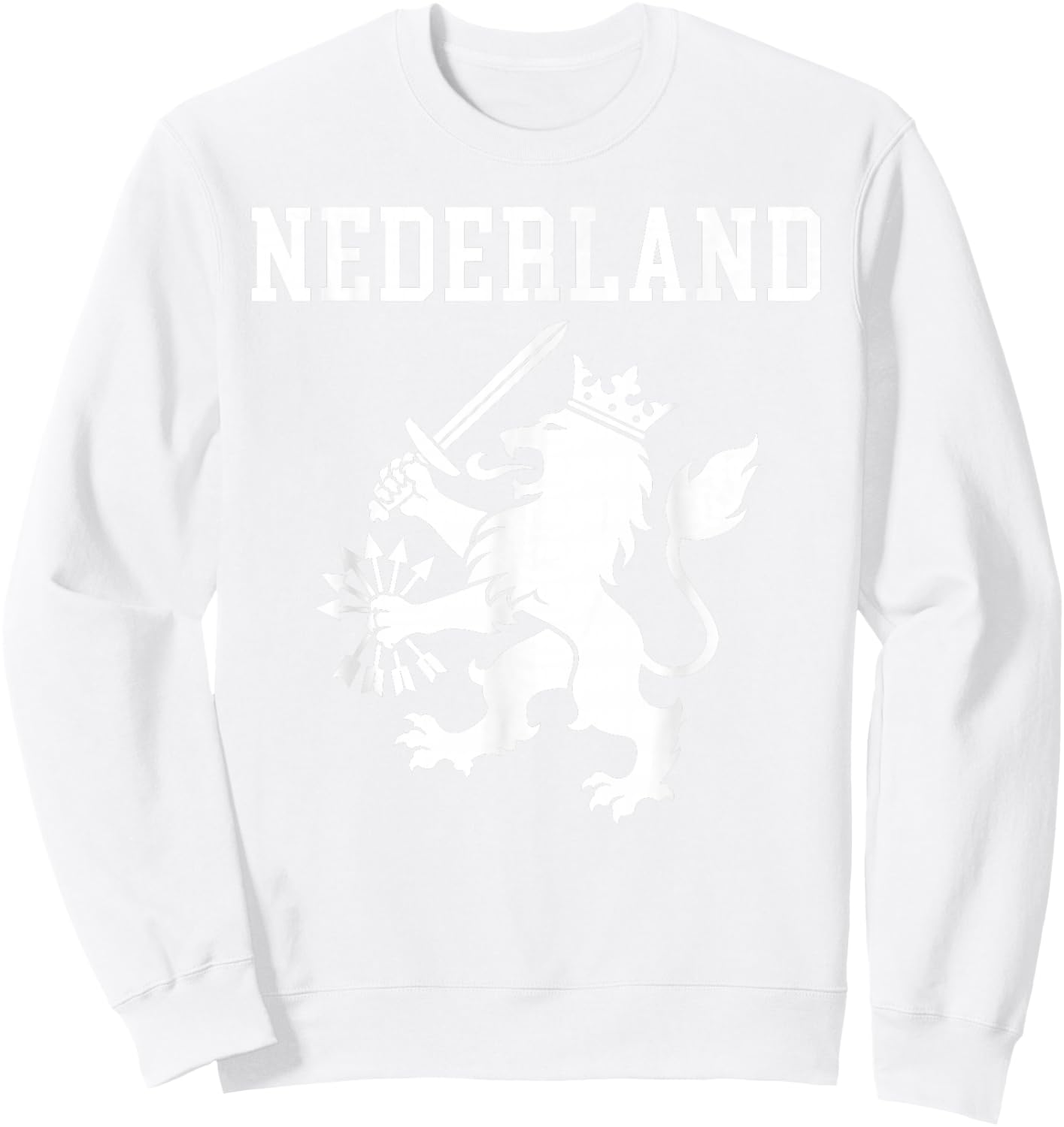 Holland Nederland Flag Dutch Lion Netherlands Pride Sweatshirt - Sweatshirt | White