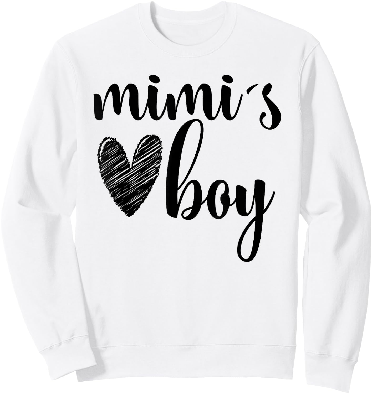 Funny Matching Mimi Boy for Grandma Whit Boy Mother's Day Sweatshirt - Sweatshirt | White