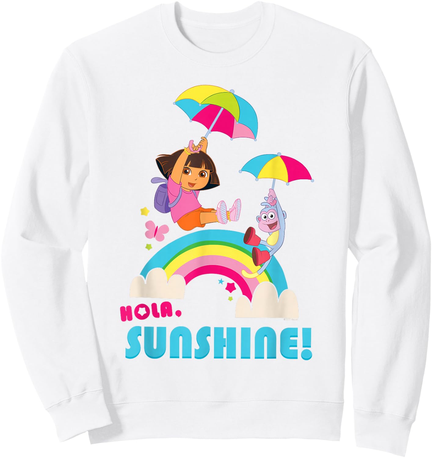 Dora The Explorer Hola Sunshine! Sweatshirt - Sweatshirt | White