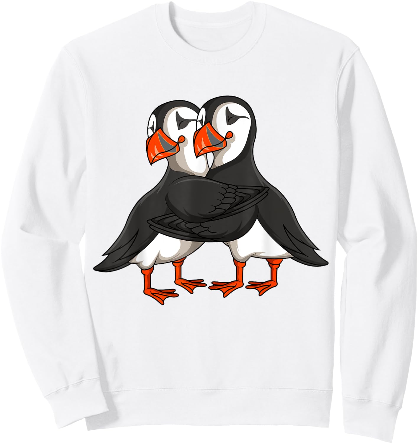 Puffin Lover Kids Girls Women Puffin Bird Sweatshirt - Sweatshirt | White