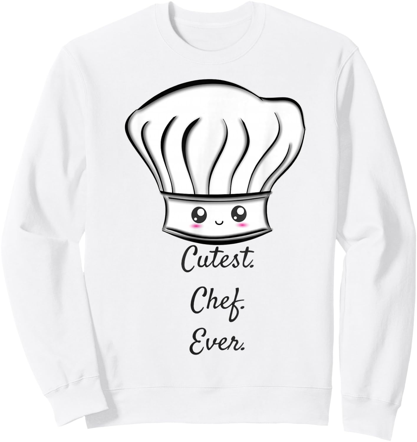 Chef T Shirt Cute World's Best Cutest Baker Cooking Ever Sweatshirt - Sweatshirt | White