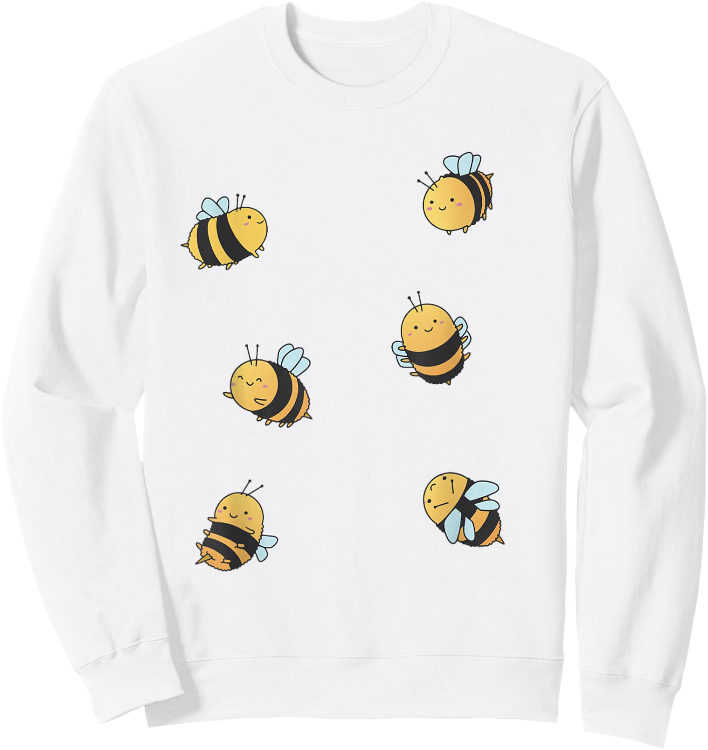Children Wild Bee I Kids Bumble Bee I Bee Small Sweatshirt - Sweatshirt | White