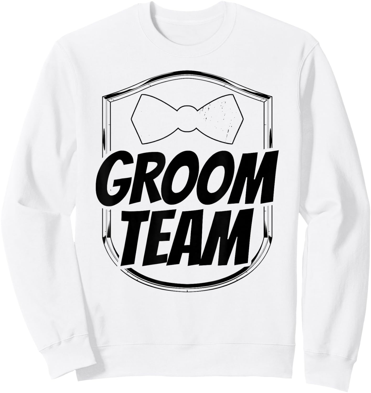 Groom Team Bachelor Party Wedding Sweatshirt - Sweatshirt | White