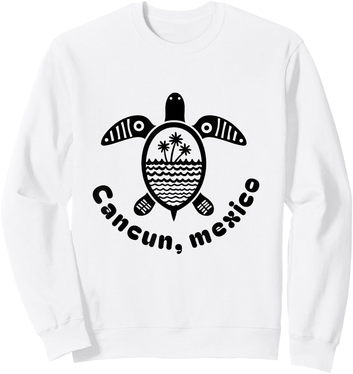Cancun Mexico Souvenir Family Matching Vacation Cancun Sweatshirt - Sweatshirt | White