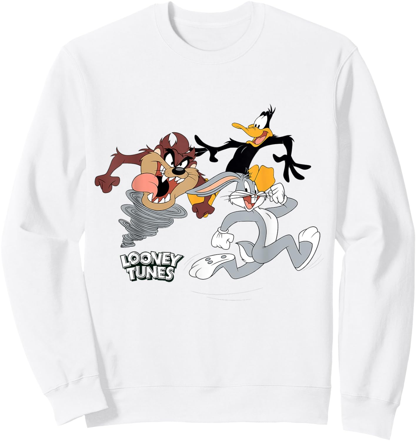 Trio Bugs Daffy Taz Sweatshirt - Sweatshirt | White