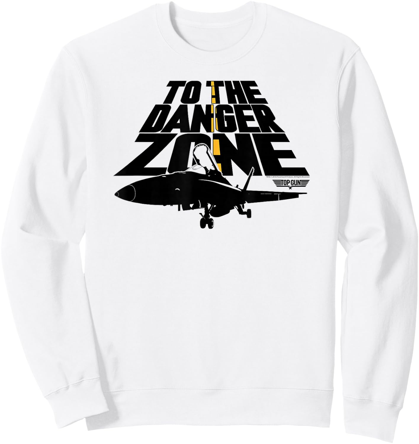 Top Gun To the Danger Zone Action Movie Sweatshirt - Sweatshirt | White