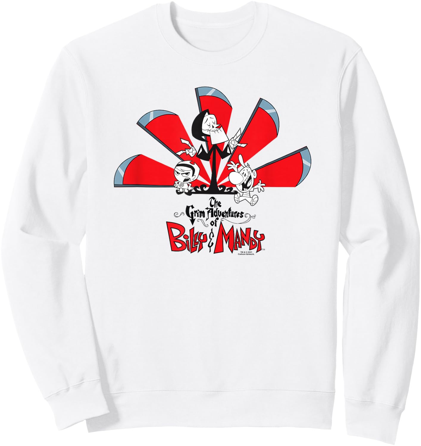 The Grim Adventures of Billy & Mandy Grim, Mandy & Billy Sweatshirt - Sweatshirt | White