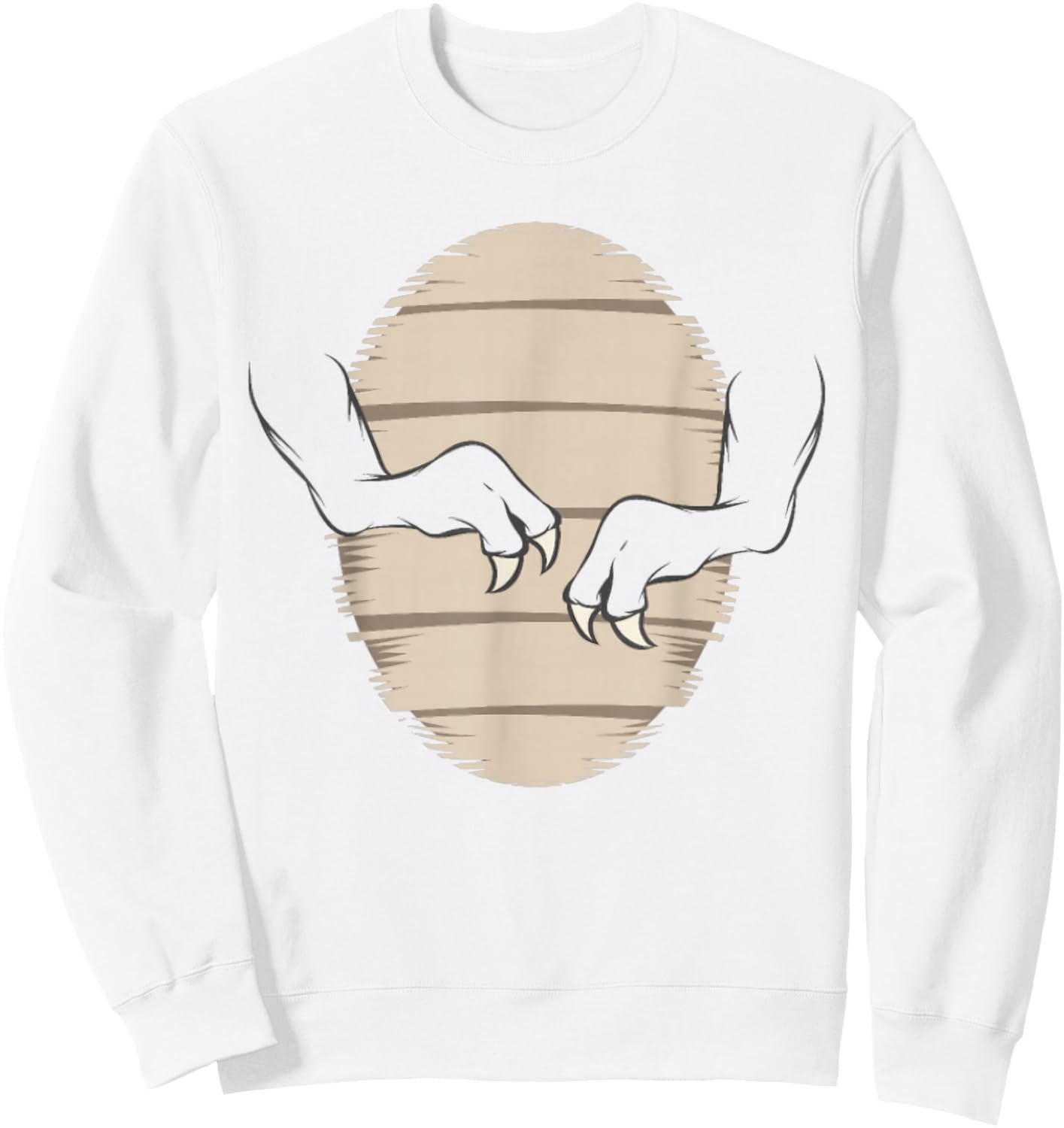 T-Rex Body Easy T-Rex Dinosaur Halloween Costume Funny Sweatshirt - Sweatshirt | White