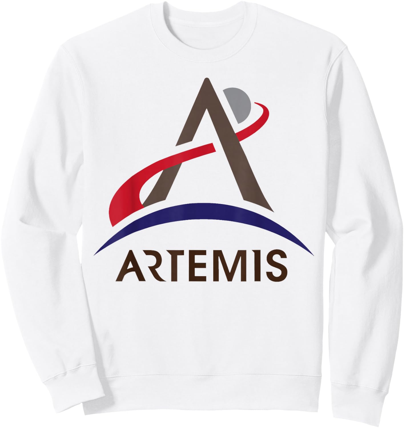 Project Artemis NASA Program Logo - Return to the Moon Sweatshirt - Sweatshirt | White