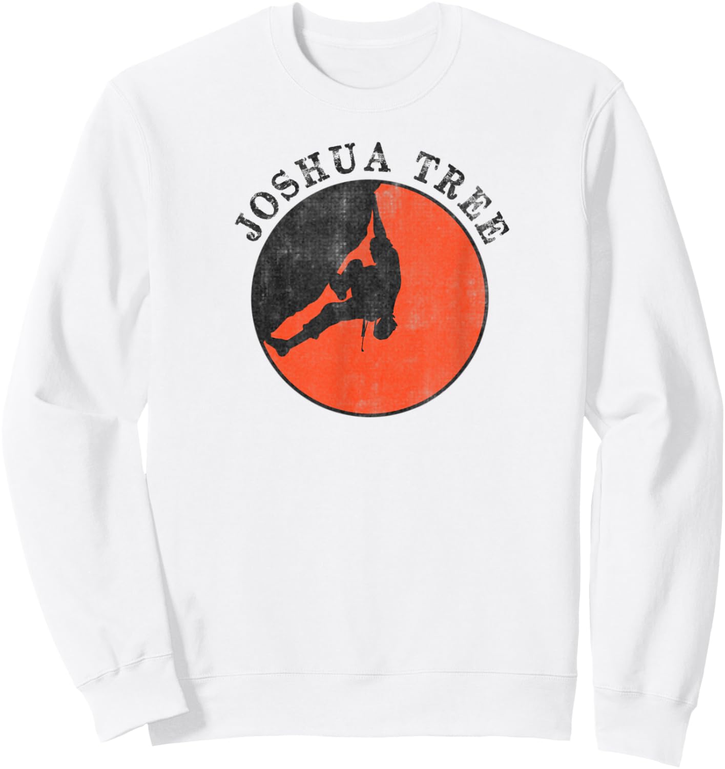 JOSHUA TREE Distressed Bouldering Rock Climbing Sweatshirt - Sweatshirt | White