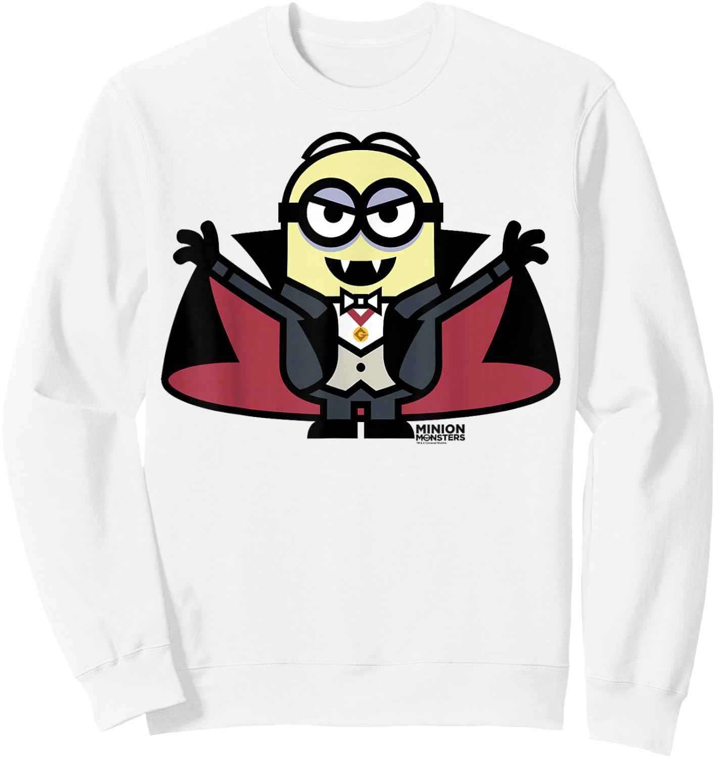 Despicable Me Dracula Halloween Monster Graphic Sweatshirt - Sweatshirt | White